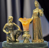 Бронзовая статуэтка "Хозяйка Медной горы и Данила-мастер"