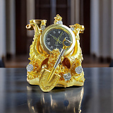 Сувенирные часы "Грош цена" в золоте