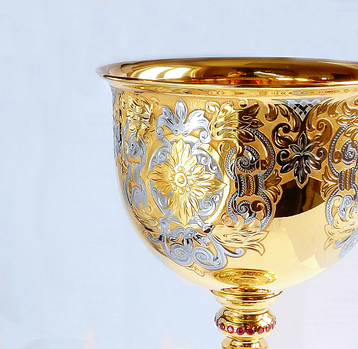 Подарочный кубок для вина "Золотой". Златоуст