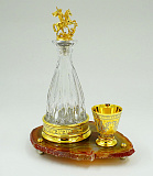 Графин "Георгий Победоносец" на агате. Златоуст