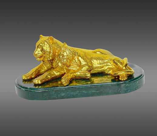 Новогодняя статуэтка "Тигриная семья"