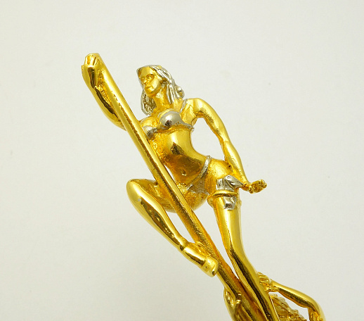 Набор шампуров "Танцовщицы". Позолота