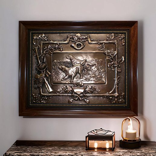 Плакетка из металла "Собаки"