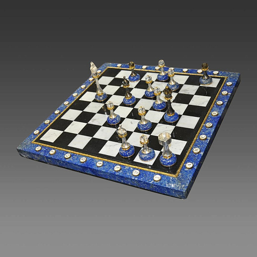 Элитные шахматы из лазурита