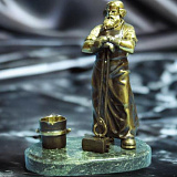 Бронзовая статуэтка "Металлург- литейщик