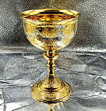 Подарочный кубок для вина "Золотой". №2  Златоуст.