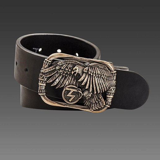 Ремень кожаный с пряжкой "Чертог орла"