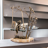 Бронзовая композиция "Эльф на качелях"