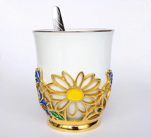 Кофейная чашка "Васильки"