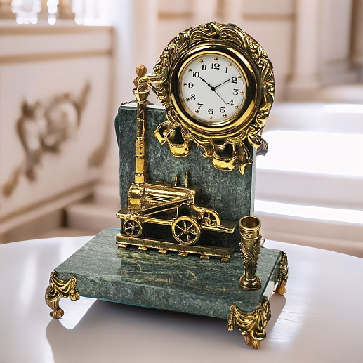 Часы подарочные «Паровоз с п/п»