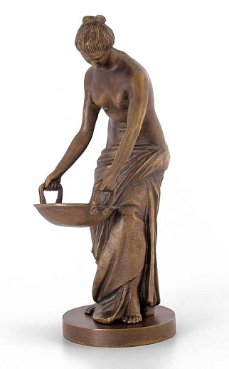 Бронзовая композиция "Девушка с блюдом" купить с доставкой Бронзовая композиция "Девушка с блюдом"