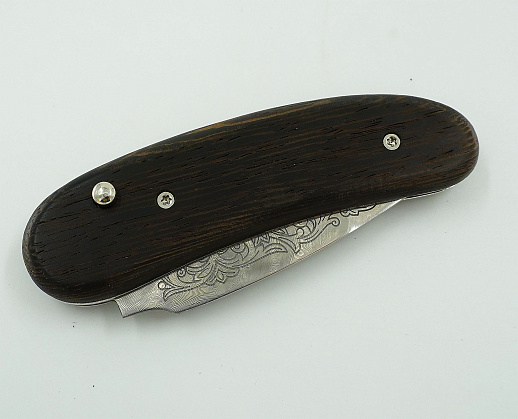 Нож складной рабочий №3 дамасский