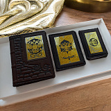 Набор "Ежедневник, визитница кожаная, авто". Златоуст