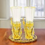 Лафитники "Богатырь" 2шт. Позолоченный