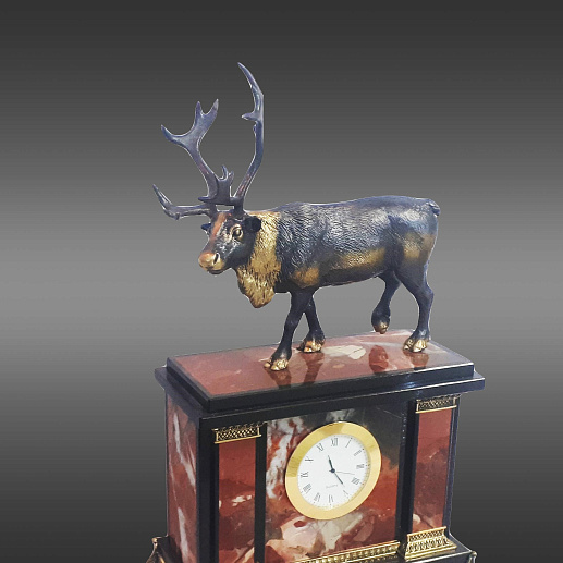 Часы подарочные с бронзовой фигурой купить с доставкой Часы подарочные с бронзовой фигурой