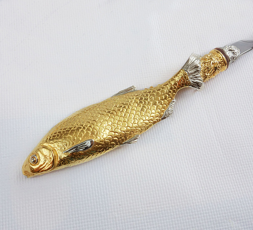 Набор шампуров "Вобла". Позолота
