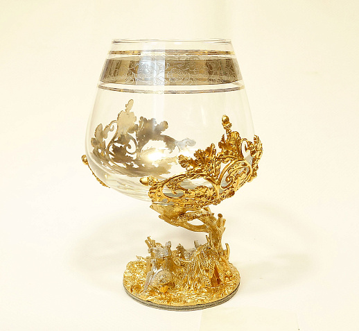 Бокал для коньяка "Глухари" купить с доставкой Бокал для коньяка "Глухари"