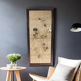 Бронзовая ключница настенная "Розы"