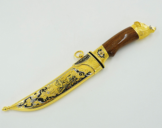 Нож кабан №3 дамаск. Златоуст. купить с доставкой Нож кабан №3 дамаск. Златоуст.