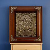 Деревянная ключница "Цветы в вазе"