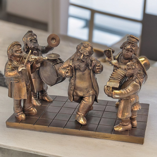 Бронзовая композиция "Уличный оркестр"