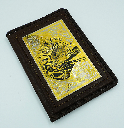 Кожаная обложка на паспорт "Орёл". Златоуст купить с доставкой Кожаная обложка на паспорт "Орёл". Златоуст