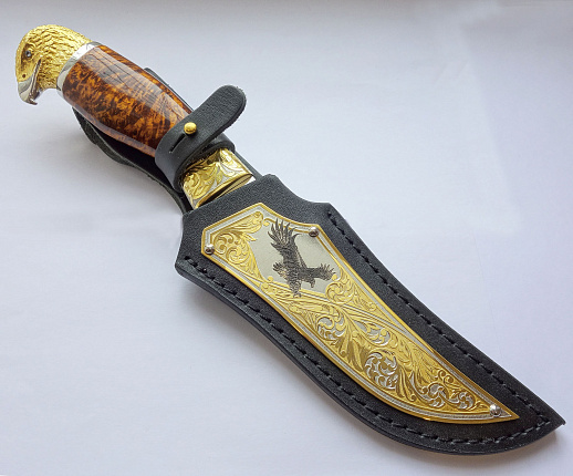 Нож украшенный "Орел" №6. Златоуст
