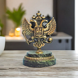 Бронзовый сувенир "Герб Российский"