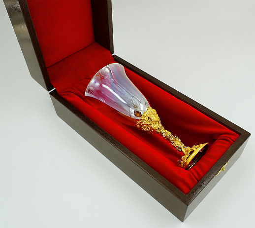 Бокал для вина "Виноград" №2 Златоуст.