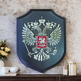 Плакетка "Герб России" на щите