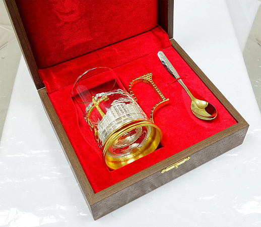 Подарочный подстаканник "Подарок строителю"