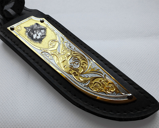 Нож "Волк" №8 /дамаск/. Златоуст