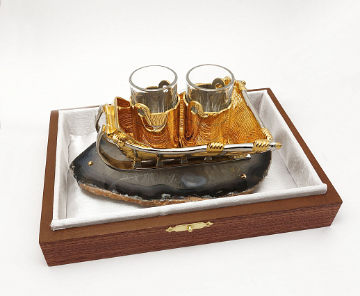 Водочный набор на двоих "Санки"