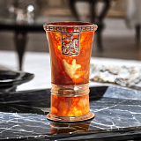 Стопка для водки из камня (янтарь)