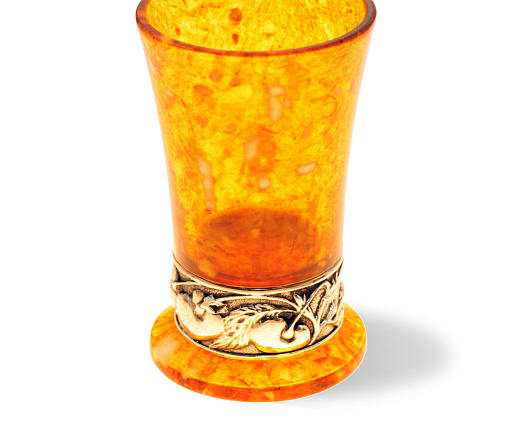 Стопка для водки из камня (янтарь)
