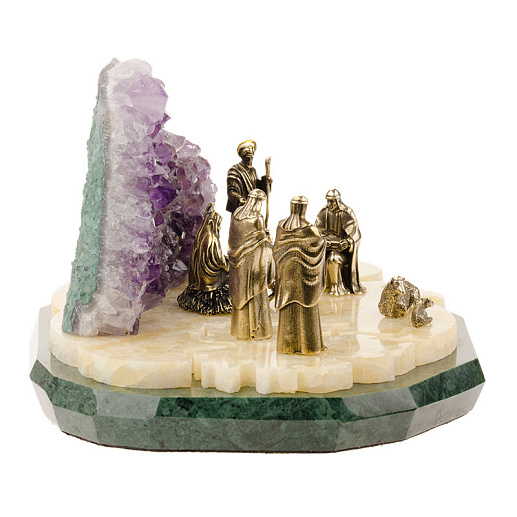 Бронзовая подарочная композиция "Рождество Христово"