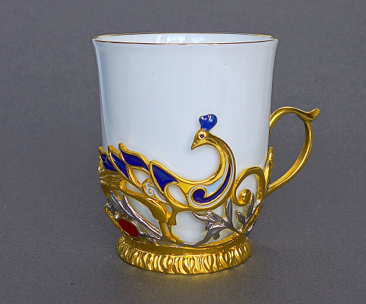 Кофейная чашка "Павлин"