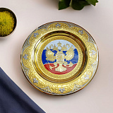 Сувенирная тарелка "Триколор". Златоуст