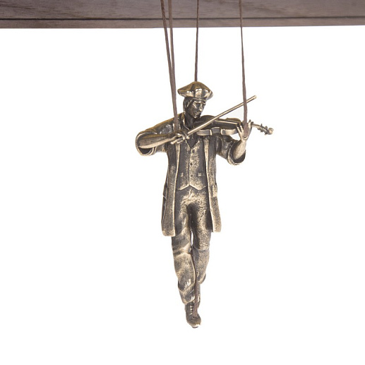 Бронзовая картина "Марионетки"