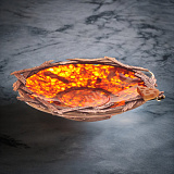 Авторская тарелка из янтаря