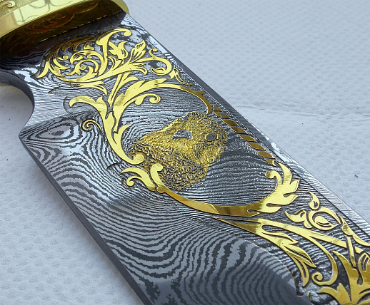 Нож "Сокол" №5 /дамаск/. Златоуст