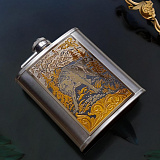 Фляжка в подарок "Волк"