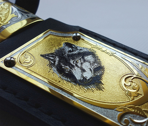 Нож "Волк" №8 /дамаск/. Златоуст