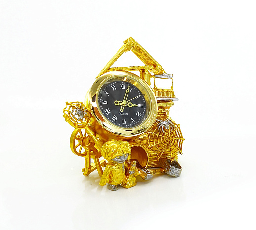 Часы "Домовой уклад". Позолоченные купить с доставкой Часы "Домовой уклад". Позолоченные