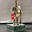 Бронзовая статуэтка "Полицейский" на камне