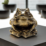 Бронзовая статуэтка "Жаба-гигант"