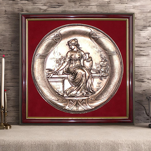 Картина "Девушка с голубем"