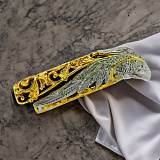 Чехол для зажигалки "Орел" в золоте