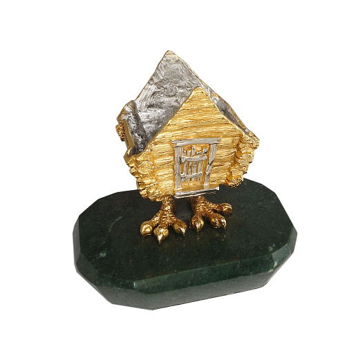 Шкатулка "Избушка". Позолоченная