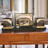 Письменный прибор из яшмы и долерита